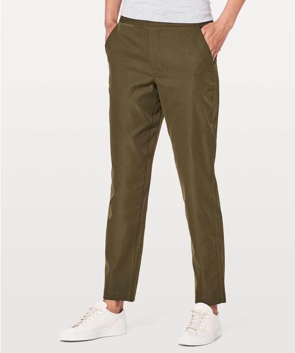 Lululemon City Trek Trouser Pants 28" Inseam Size 4 Military Green Travel Work